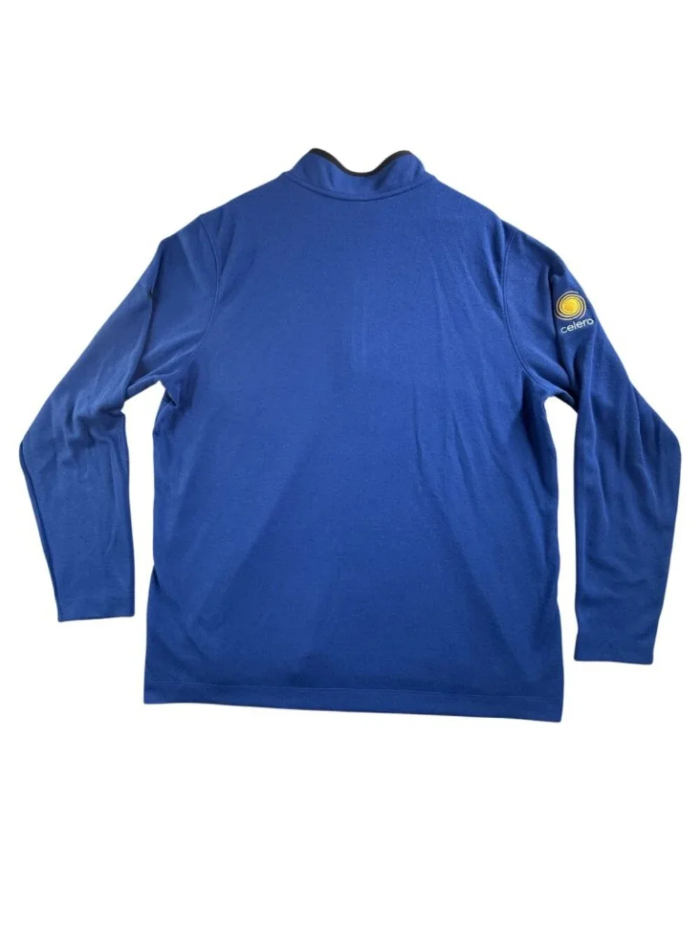Nike Golf Pullover Mens XL Blue 1/4 Zip Mock Neck Celero Logo Top DX6702-431